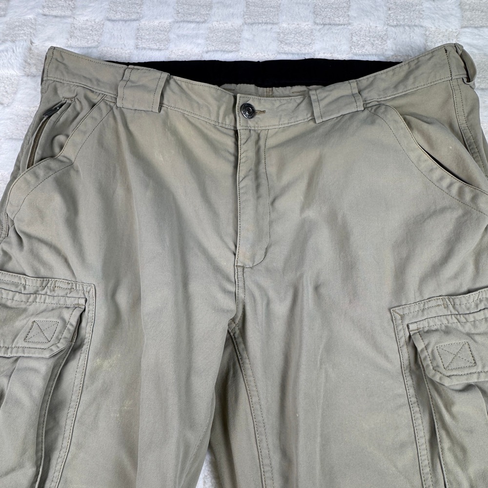 Duluth Mens Beige Cargo Pants Work Hiking‎ Casual Outdoor Lightweight Trousers - Picture 12 of 16